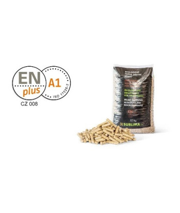 Dřevěné pelety SUBLIMA ENplus A1, smrk,1TUNNA