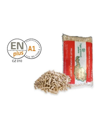 Dřevěné pelety TIGER BRIKWOOD ENplus A1, 1TUNNA